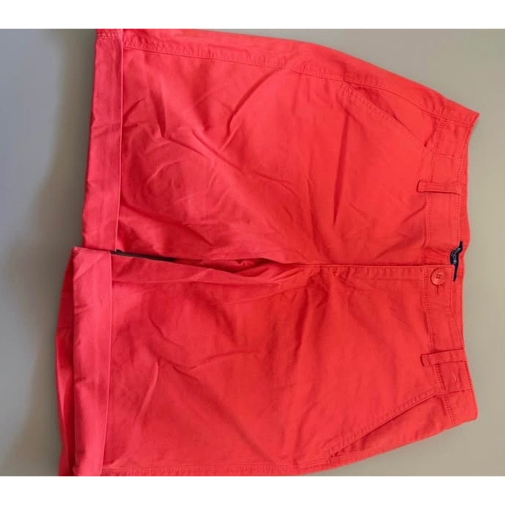 Bandolino Jeans Michele Women Coral Red Cuffed Chino Shorts Size 6